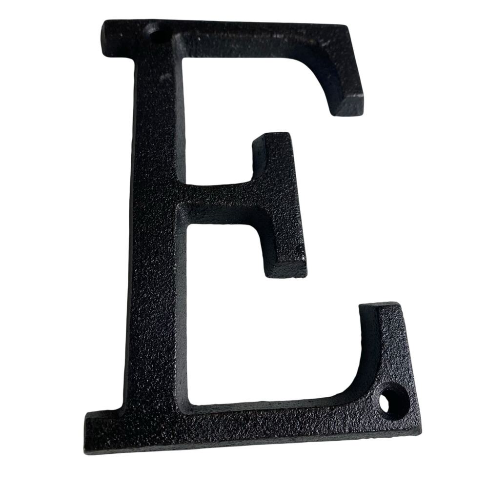 NIB 5" tall House Number Letter "E" in Black